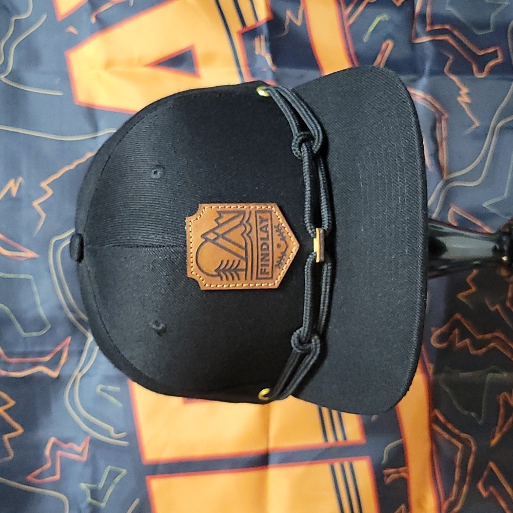 Findlay Hats Snapback Vista Point Black Leather Patch
